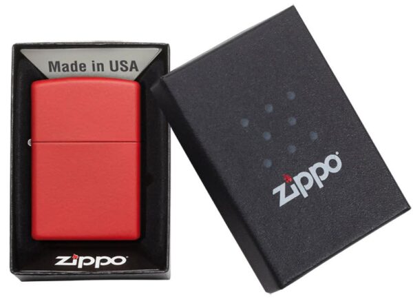 233 Zippo tulemasin Reg Red Matte — изображение 5