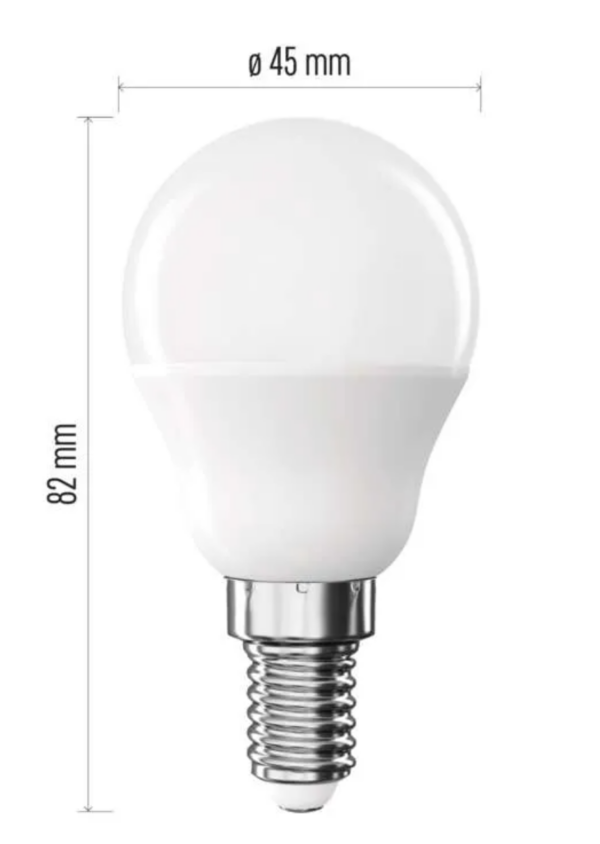 LED pirn 2,5W (32W) E14 Miniglobe NW EMOS - Image 2